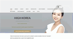 Desktop Screenshot of highkorea.com